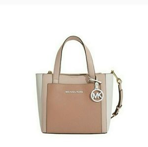 Michael Kors Gemma medium almond, brown purse.